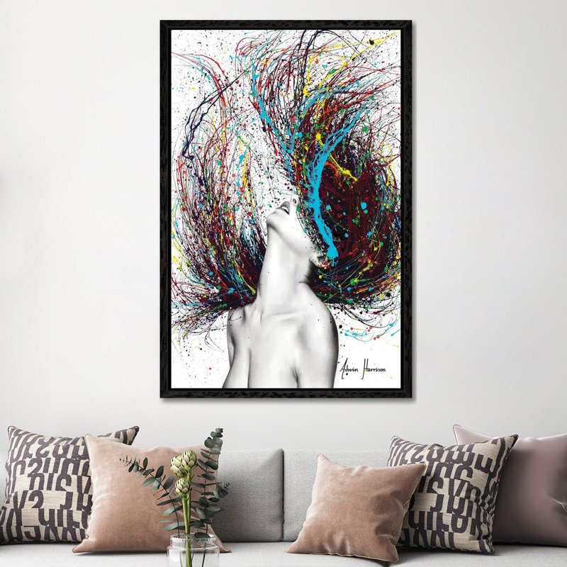 Excite by Ashvin Harrison - Print on Canvas, Black Framed, 152.5 cm H x 101.5 cm W