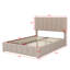 Lit plateforme tapissier luxueux avec rangement à levage hydraulique-1239967399-1239967396