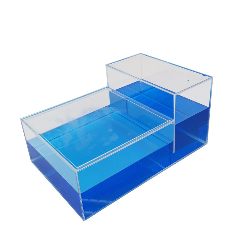 Acrylique Aqaurium Fishtank 2 niveaux de réservoir d'eau Glorifier Store
