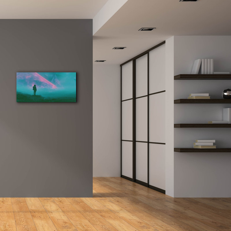  «Emerald Echoes Of The Infinite» par Ann Klee, art mural sur toile, 40 po x 20 po, H 20 po x l 40 po