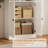 70.9'' H X 23.6'' W Standard Bookcase with Glass Door-1160856391