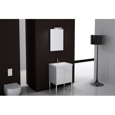 Ensemble de meuble-lavabo simple 24 po avec miroir Trendy