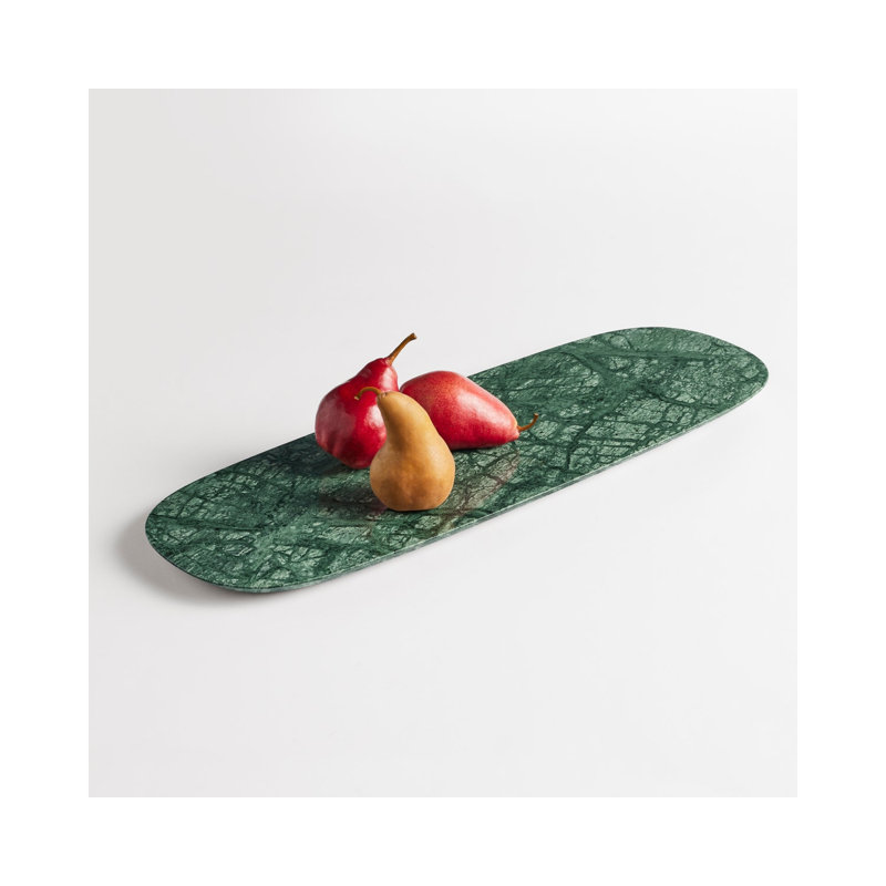 Delicious Marble Decorative Tray, 1" H x 26" W x 9" D, Green Marble