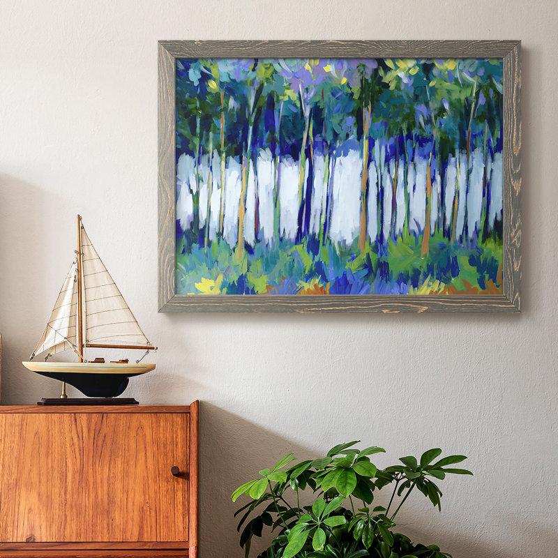 " Light Through The Trees ", Gray, 18" H x 26" W x 1.5" D