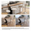 Ensemble de 4 tabourets de bar réglables modernes Ginko, tabourets de comptoir pivotants avec siège rembourré, dossier, repose-pieds et structure en métal pour la cuisine et le bar-2018298475-2029176135
