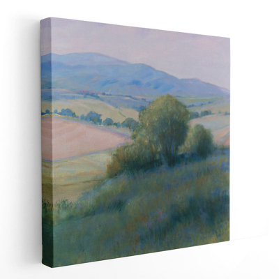 Lavande Hillside II - reproduction d'art sur toile
