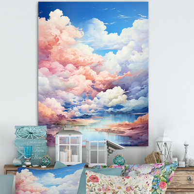 «Clouds Caress Minimalist Horizon I» sur toile