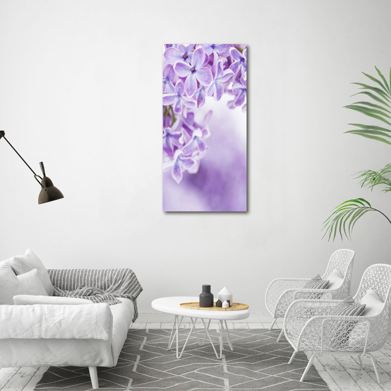 Lilac Flowers - Wrapped Canvas Print