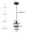 Levona 1-Light Crystal Drum Modern Pendant Light-703914846