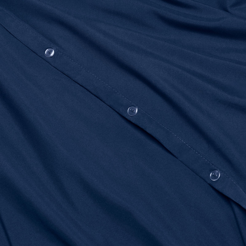 Modern & Contemporary Duvet Cover, Navy Blue, Twin Duvet Cover + 2 Additional Pieces