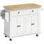 Îlot de cuisine avec tiroirs, table d'îlot de cuisine mobile de 44 po, chariot d'îlot de cuisine sur roulettes-1787147847