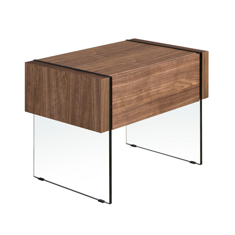 58cm W Manufactured Wood Bedside Table
