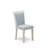 Modern Dining Table Set - a Dining Room Table and Linen Fabric Dinner Chairs with Stylish Back-888739551-888739549