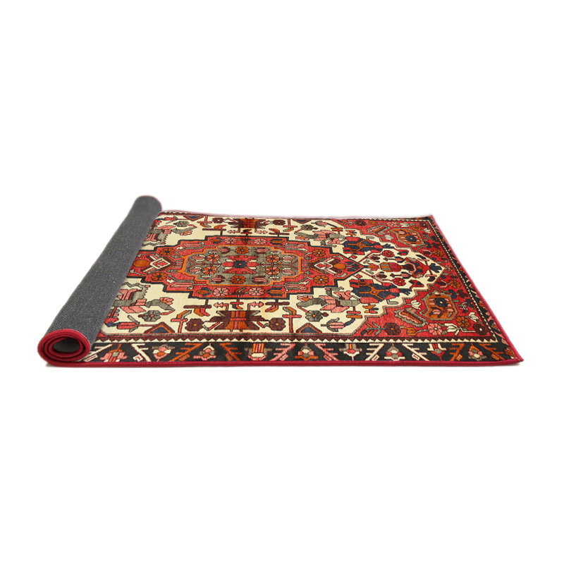 Tapis rouge à motif sud-ouest, Rond 8 pi