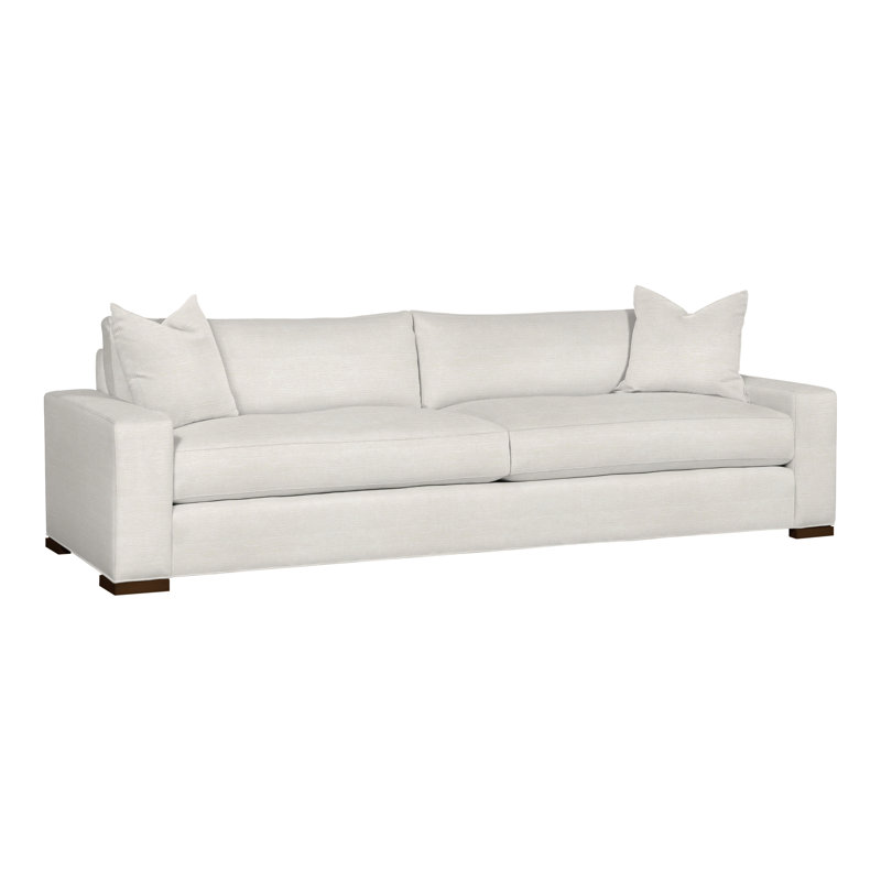 Paxton Upholstered 109'' Sofa, Nadia Parchment, Havana