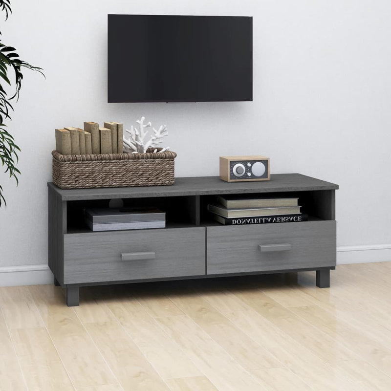 Haether TV Stand, Dark Grey