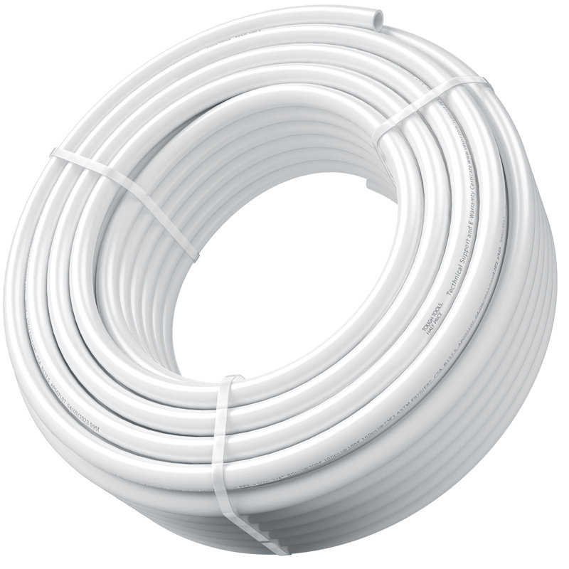 VEVOR 3/4 po x 100 pi PEX-B blanc pour eau potable avec coupe-tuyau
