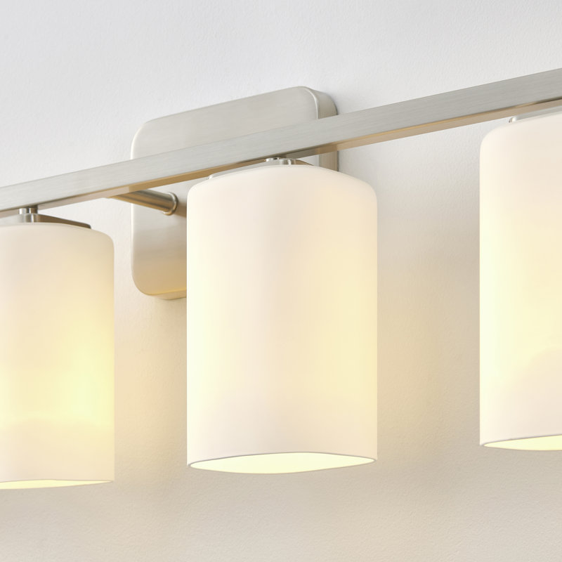 Éclairage pour meuble-lavabo à intensité variable Kagan, Noir mat, 5, Blanc