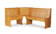 Jiles 5 Person Corner Solid Pine Breakfast Nook with Hidden Storage