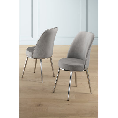 Modern Chair Set (6 Pieces), Cappuccino & Gold, 17.7 x 36.0 x 16.5 inches | 100% Metal Frame, Babyface Fabric, Seat Height: 18.5 inches | Luxurious Comfort with 22 DNS Foam Back & 28 DNS Foam Seat, Perfect for Dining & Living Spaces
