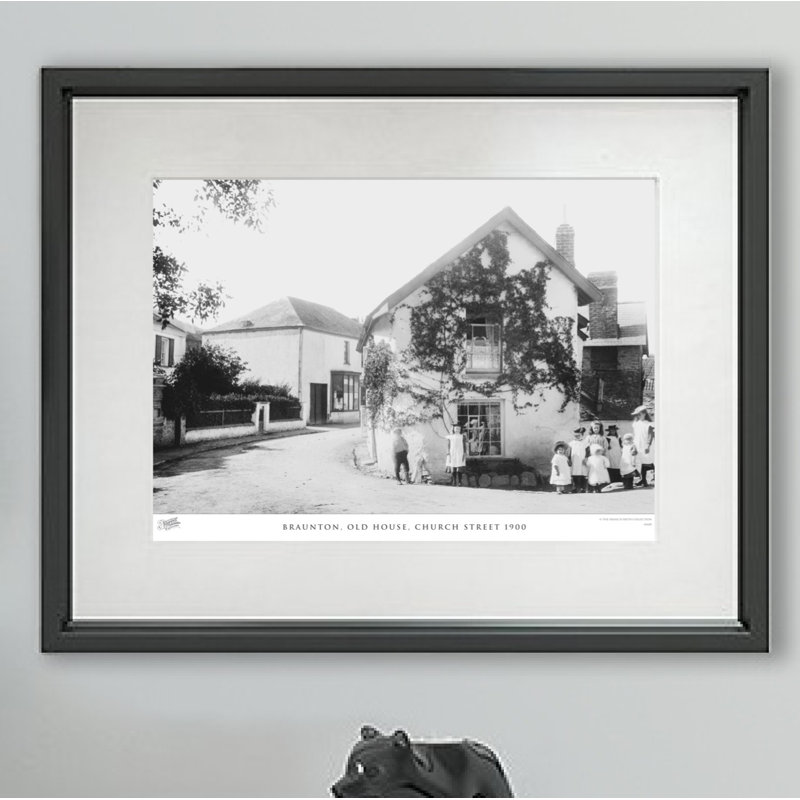 Braunton, Old House, Church Street 1900 - Single Picture Frame Print, 40cm H x 50cm W x 2.3cm D