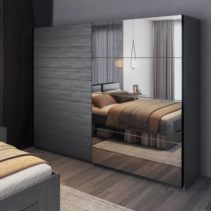 Beedie 2 Door Manufactured Wood Wardrobe