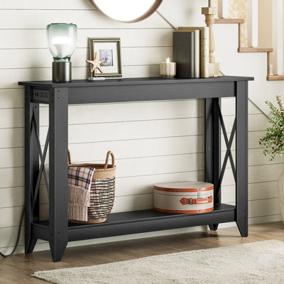 Samha 47.2'' Console Table with Charging Station