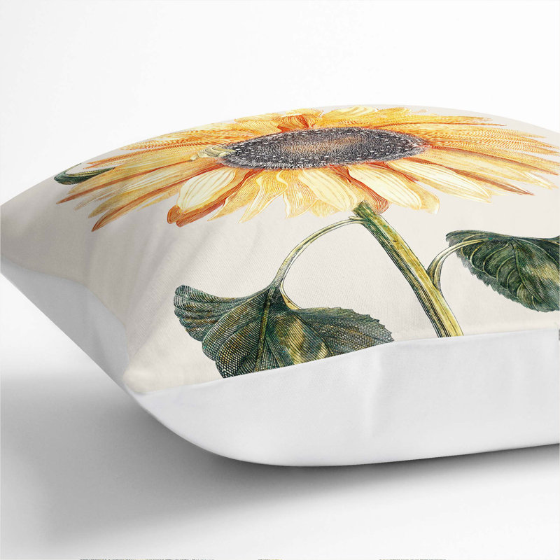 Square Throw Cushion, White, 40cm H x 40cm W x 15cm D