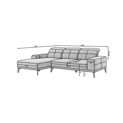 Airabella 3 Seater Sectional