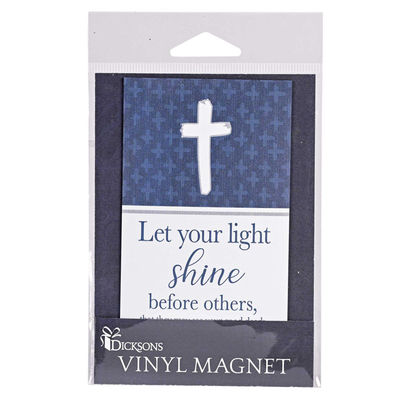 Aimant «Let Your Light Shine» 5 x 2,75 po