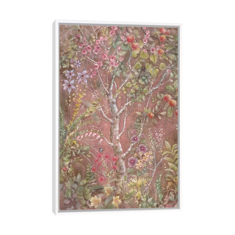 Joie De Vivre - reproduction d'art murale - toile encadrée, 48" x 32", Framed Canvas, White