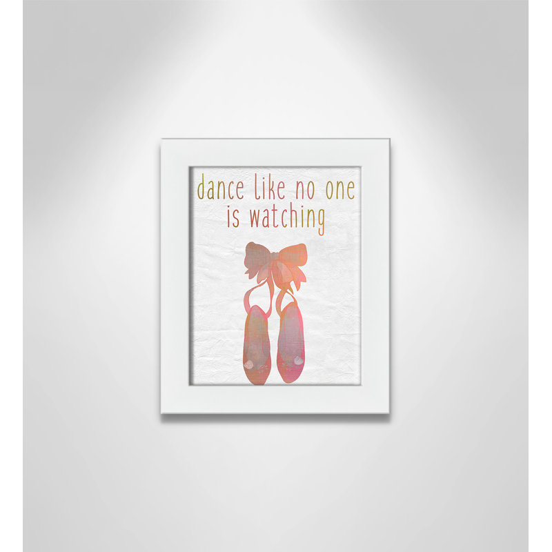 Danse, impression sur papier, Encadré plat blanc, H 10 po x l 8 po x P 0,6 po