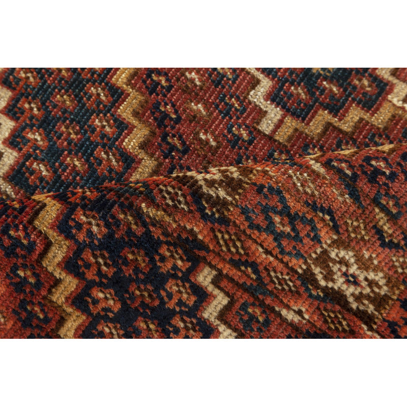 Antique One-of-a-Kind Rectangle 4'6" X 7'7" Hand Knotted Area Rug