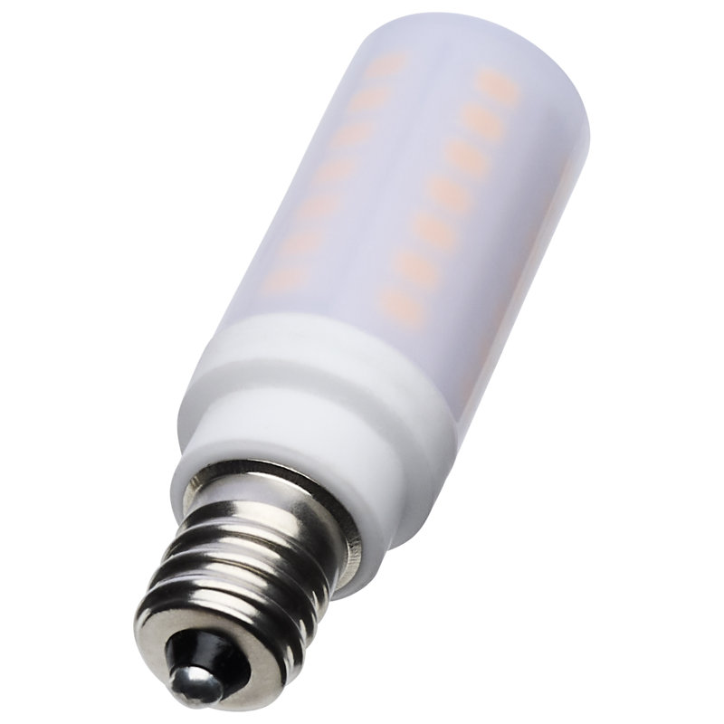 DEL T6 5 watts - Finition transparente - Base E12 - 120 volts, 5000 kelvins, 500 lumens, Blanc