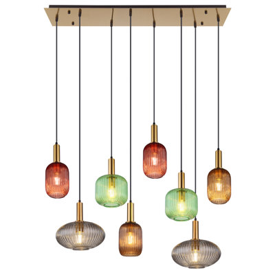 Barica 8 - Light Brass Pendant