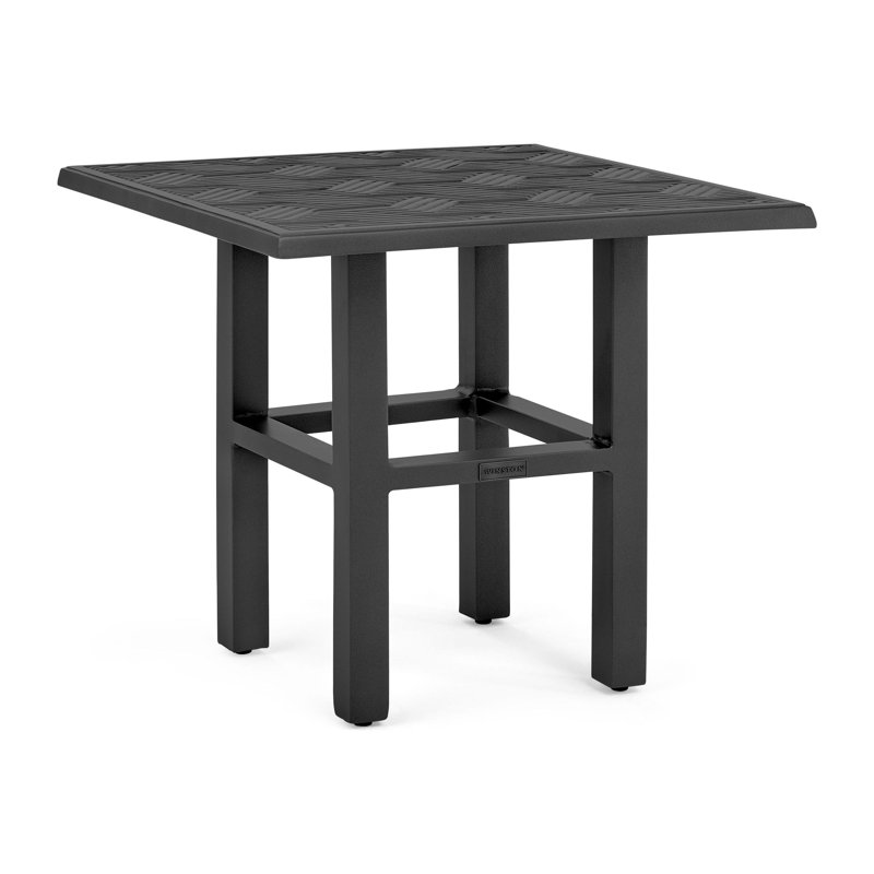 Merge Tables Outdoor Square Side Table, Textured Pewter