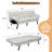 3-in-1 Convertible Futon Sofa Bed, Dual Armrest Styles, Heavy-Duty Compact Loveseat-1324285056