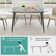Khaleesie Rectangular Sintered Stone Ceramics Dining Table