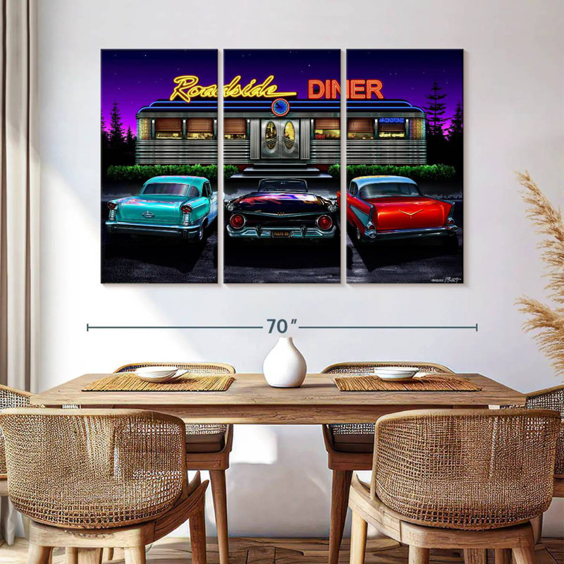 Mehar Roadside Diner, 42" H x 65" W