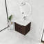 Meuble-lavabo mural élégant avec rangement avancé et lavabo moderne