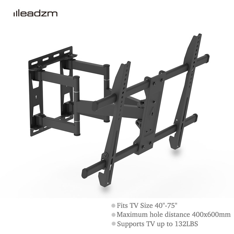 40-75" Flat Tilting TV Wall Mount With Spirit Level