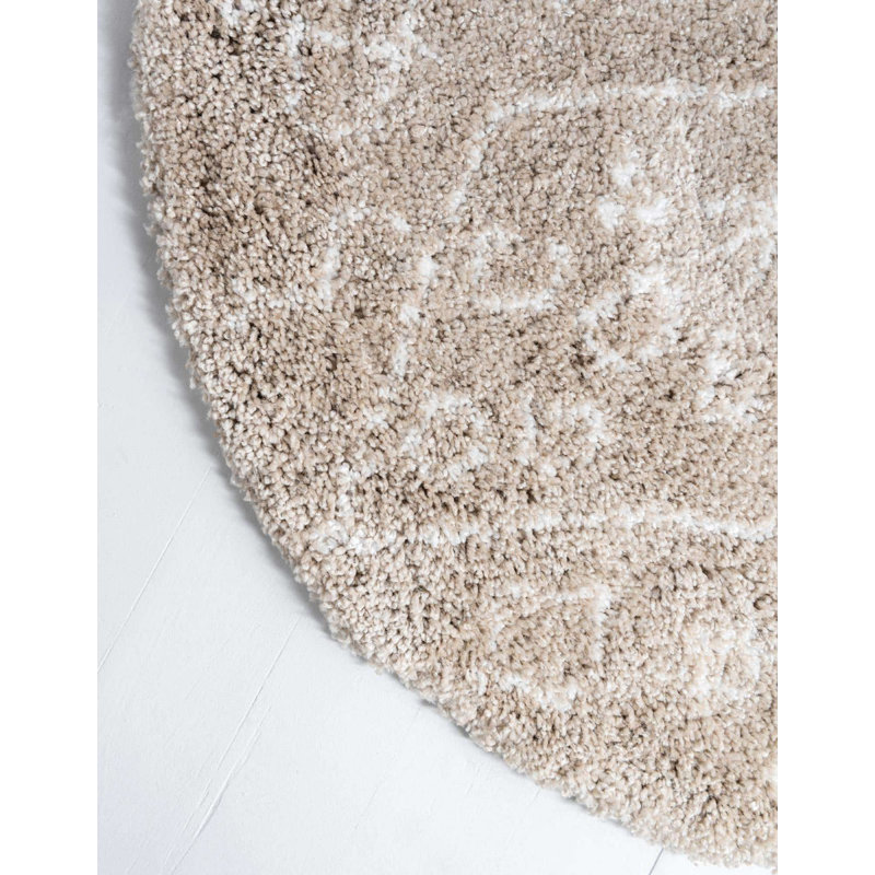 Abstract Indoor / Outdoor Rug, Round 8'