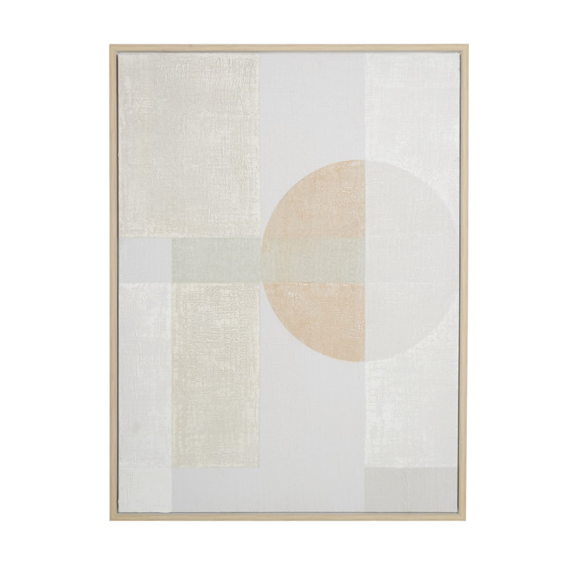 «Minimalist Mid Century Modern Abstract - Floater Frame», impression sur toile