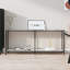Hannmeike Glass Top Console Table-443084619-443084628
