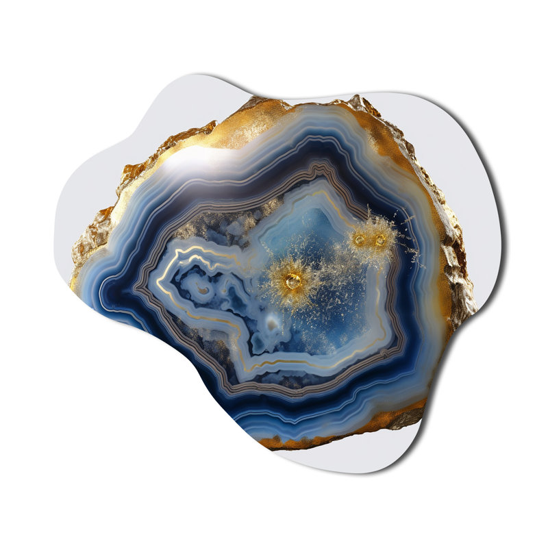 Ernie - Asymmetric Stone Geode, H 28 po x l 25 po