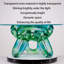 Table basse de style luxueux avec chaîne verte