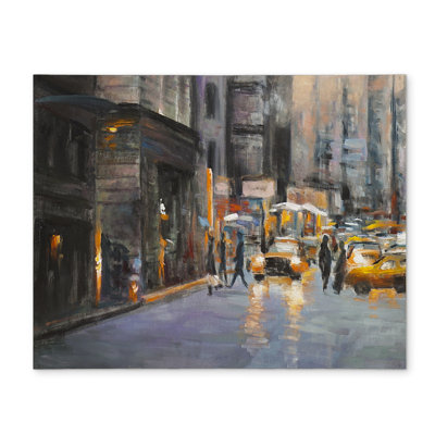 Morning in New York City Blue Polyester Placemat - Home Decor