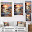 Espagne, coucher de soleil à Ibizas II, reproduction sur toile-91284349-91284352