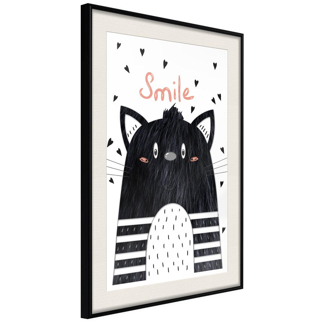 Gerahmtes Poster Cheerful Kitten