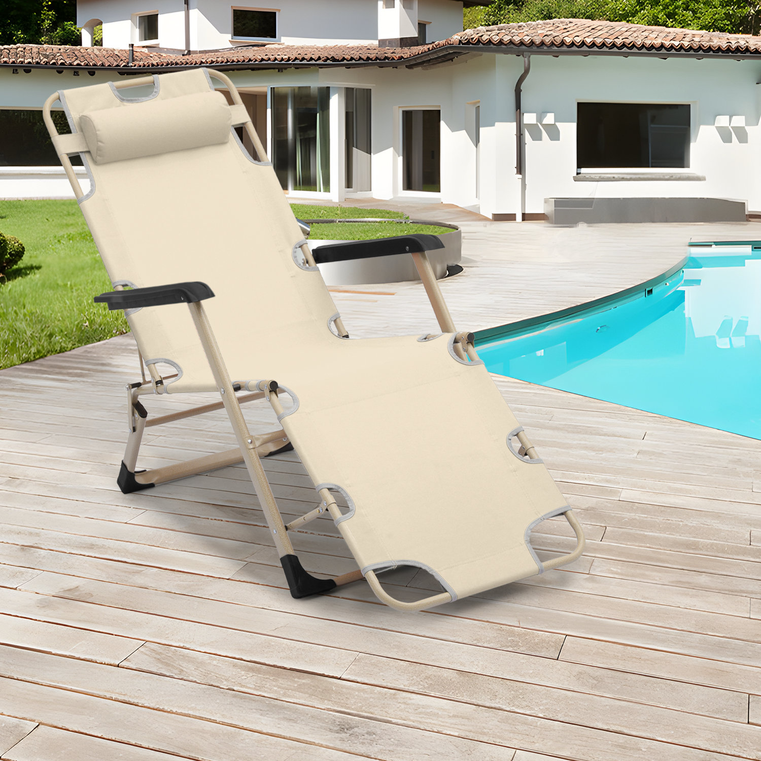 Headrest for best sale outdoor lounge chair